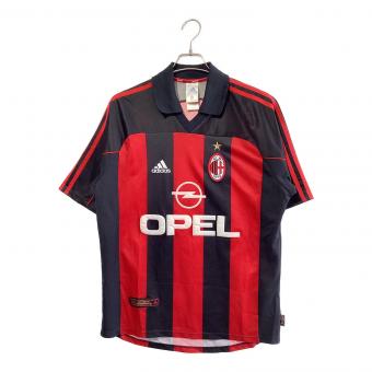 ACミラン (エーシーミラン) サッカーユニフォーム 1998-1999シーズンホーム メンズ SIZE O ブラック×レッド