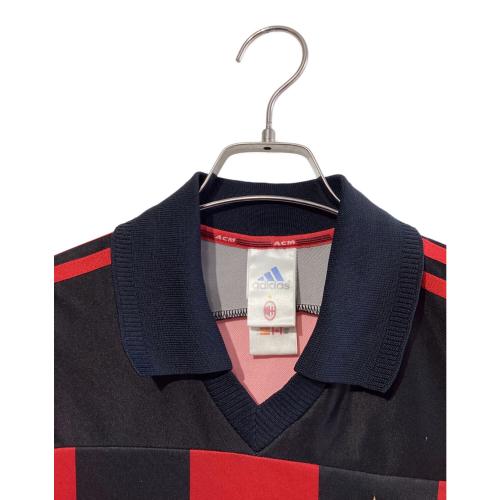 ACミラン (エーシーミラン) サッカーユニフォーム 1998-1999シーズンホーム メンズ SIZE O ブラック×レッド