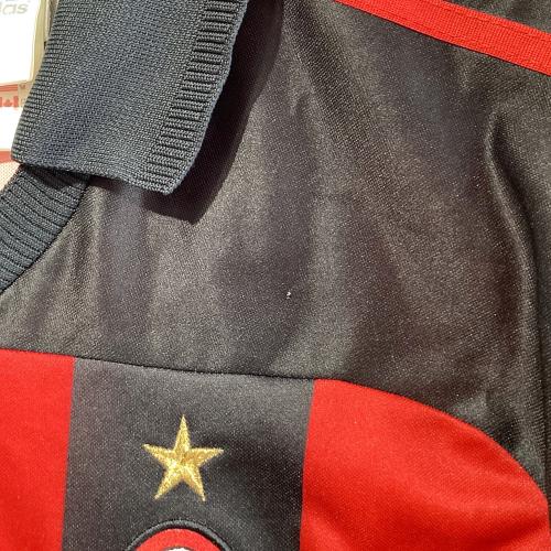 ACミラン (エーシーミラン) サッカーユニフォーム 1998-1999シーズンホーム メンズ SIZE O ブラック×レッド