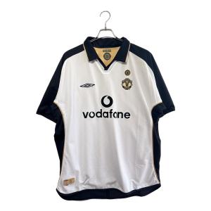 マンチェスターユナイテッド サッカーユニフォーム 2001-2002シーズン リバーシブル メンズ SIZE XXL ホワイト×ゴールド