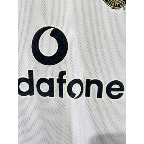 マンチェスターユナイテッド サッカーユニフォーム 2001-2002シーズン リバーシブル メンズ SIZE XXL ホワイト×ゴールド