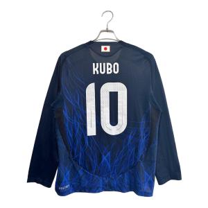 日本代表 (ニホンダイヒョウ) サッカーユニフォーム IS5611 2024シーズンホームオーセンティック 長袖 @ メンズ SIZE 2XL ネイビー