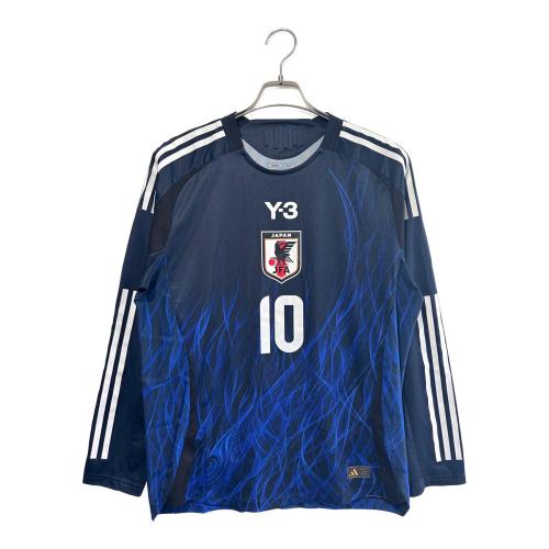 日本代表 (ニホンダイヒョウ) サッカーユニフォーム IS5611 2024シーズンホームオーセンティック 長袖 @ メンズ SIZE 2XL ネイビー