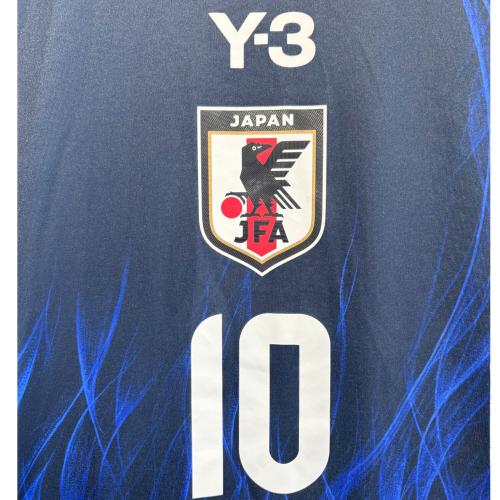日本代表 (ニホンダイヒョウ) サッカーユニフォーム IS5611 2024シーズンホームオーセンティック 長袖 @ メンズ SIZE 2XL ネイビー