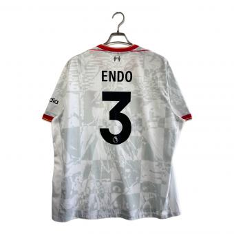 リヴァプールFC サッカーユニフォーム FQ2030-101 2024₋2025シーズン3rd メンズ SIZE XXL ホワイト×レッド