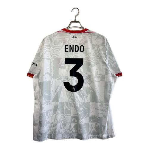 リヴァプールFC サッカーユニフォーム FQ2030-101 2024₋2025シーズン3rd メンズ SIZE XXL ホワイト×レッド