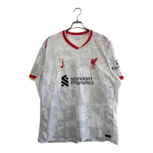 リヴァプールFC サッカーユニフォーム FQ2030-101 2024₋2025シーズン3rd メンズ SIZE XXL ホワイト×レッド