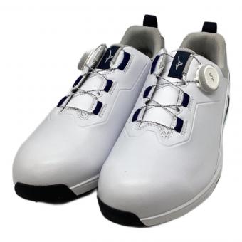 MIZUNO (ミズノ) ゴルフシューズ 51GQ264101 ネクスライトエナジーII ワイド ボア メンズ SIZE 25.5cm ホワイト
