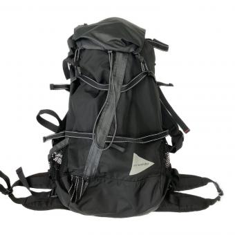 and wander (アンドワンダー) バックパック AW-AA911 40L ブラック 40Lバックパック