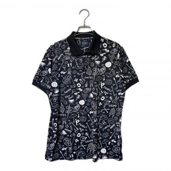 PEARLY GATES (パーリーゲイツ) ポロシャツ ゴルフウェア(トップス) 053-4260751 COOLピケ半袖ポロシャツ メンズ SIZE L ブラック