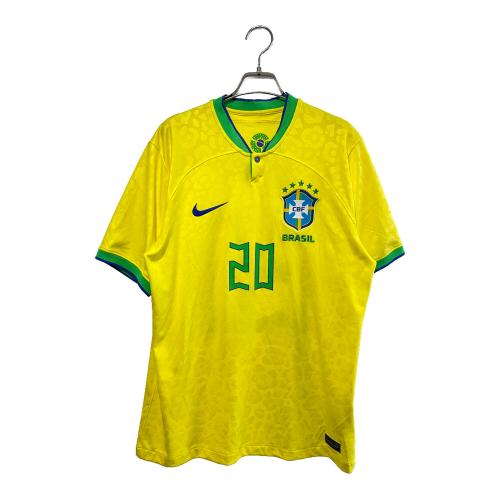ブラジル代表 (ブラジルダイヒョウ) サッカーユニフォーム DN0680-741 2022シーズンホームレプリカユニフォーム メンズ SIZE M イエロー