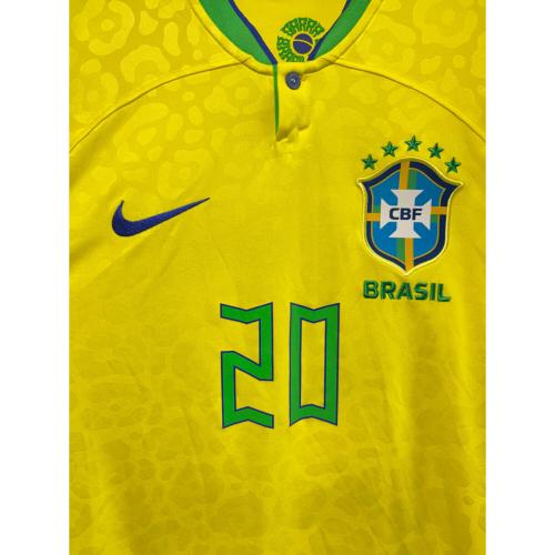 ブラジル代表 (ブラジルダイヒョウ) サッカーユニフォーム DN0680-741 2022シーズンホームレプリカユニフォーム メンズ SIZE M イエロー