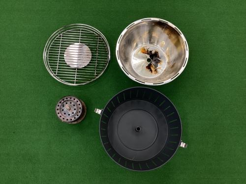 LOTUS GRILL (ロータスグリル) ロータスグリルR バーベキューコンロ G34P グレー ※単三電池×4本使用