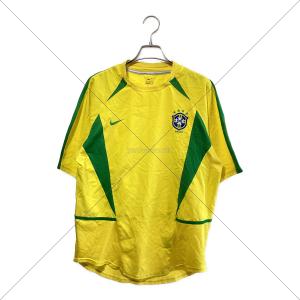ブラジル代表 (ブラジルダイヒョウ) サッカーユニフォーム 2002シーズン ホーム メンズ SIZE M イエロー×グリーン