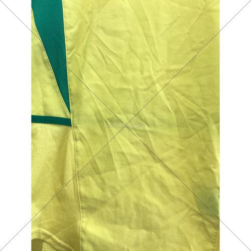 ブラジル代表 (ブラジルダイヒョウ) サッカーユニフォーム 2002シーズン ホーム メンズ SIZE M イエロー×グリーン