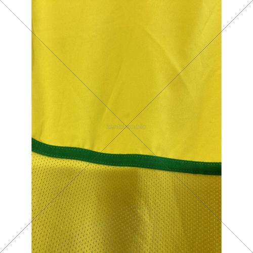 ブラジル代表 (ブラジルダイヒョウ) サッカーユニフォーム 2002シーズン ホーム メンズ SIZE M イエロー×グリーン