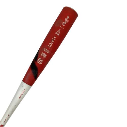 RAWLINGS (ローリングス) ICON 軟式バット 本体のみ・限定カラー @ 84cm レッド×ホワイト