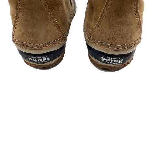 SOREL (ソレル) OUT N ABOUT LEATHER スノーブーツ アウトドアウェア(シューズ) レディース SIZE 24cm ブラウン×ブラック