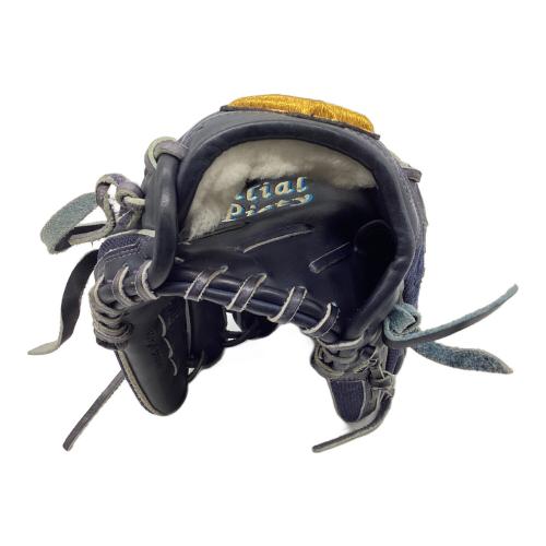 MIZUNO (ミズノ) 軟式グローブ 約31cm ネイビー HAGA JAPAN オーダーグラブ 刺繍有 菅野智之選手モデル Mizuno Pro 投手用