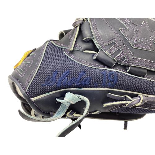 MIZUNO (ミズノ) 軟式グローブ 約31cm ネイビー HAGA JAPAN オーダーグラブ 刺繍有 菅野智之選手モデル Mizuno Pro 投手用