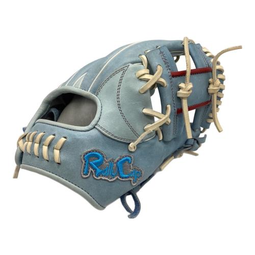 RallyCap 硬式グローブ 約27cm スカイブルー 土手紐無 軟式兼用