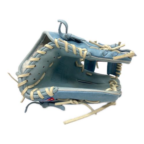 RallyCap 硬式グローブ 約27cm スカイブルー 土手紐無 軟式兼用