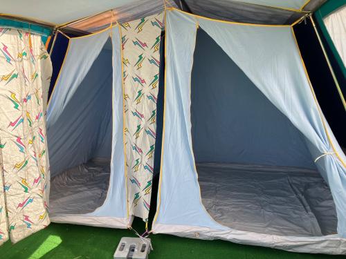 MARECHAL (マルシャル) ロッジテント ヴィンテージ ブルーxグリーン エステレル 400x350x205㎝ コットン素材