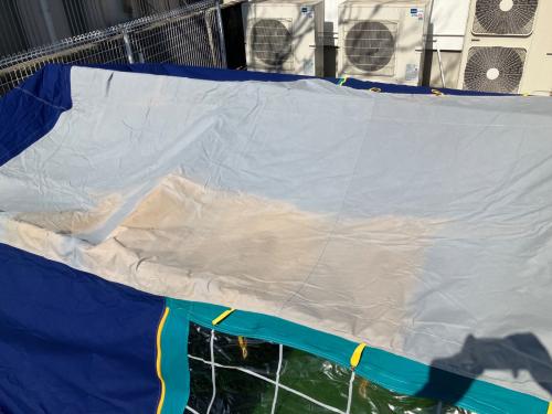 MARECHAL (マルシャル) ロッジテント ヴィンテージ ブルーxグリーン エステレル 400x350x205㎝ コットン素材