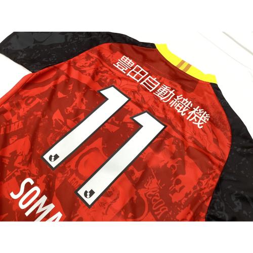 名古屋グランパス (ナゴヤグランパス) サッカーユニフォーム SIZE 3XL レッド×ブラック 相馬勇紀【11】クラブ30周年記念ユニフォーム MIZUNO オーセンティック