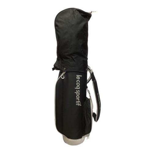 le coq sportif (ルコックスポルティフ) キャディバッグ ブラック セルフクラブケース付 QQBWJJ03W 2023年モデル 2in1 キャディバッグ