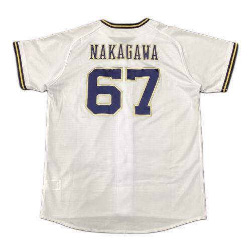 オリックス・バファローズ 応援グッズ SIZE O ホワイト 中川圭太【67】2019～シーズンホーム ユニフォーム ハイクオリティレプリカ