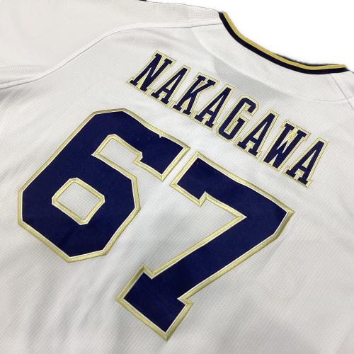 オリックス・バファローズ 応援グッズ SIZE O ホワイト 中川圭太【67】2019～シーズンホーム ユニフォーム ハイクオリティレプリカ