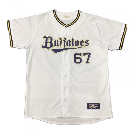 オリックス・バファローズ 応援グッズ SIZE O ホワイト 中川圭太【67