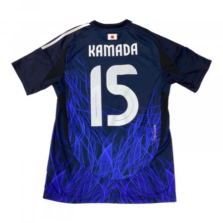 Y-3 サッカー日本代表 鎌田大地 15番 ユニフォーム 日本代表 (ニホンダイヒョウ) サッカーユニフォーム SIZE L ネイビーx