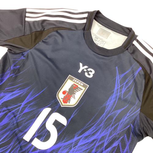 日本代表 (ニホンダイヒョウ) サッカーユニフォーム SIZE L ネイビーxブルー 鎌田大地【15】2024年ホーム Y-3 レプリカ