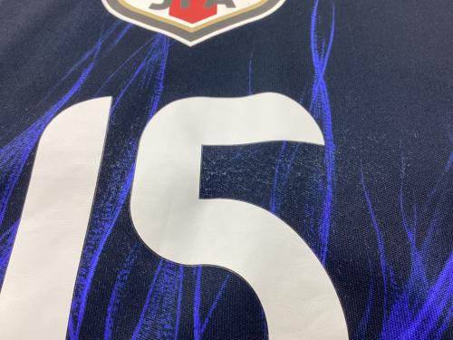 日本代表 (ニホンダイヒョウ) サッカーユニフォーム SIZE L ネイビーxブルー 鎌田大地【15】2024年ホーム Y-3 レプリカ