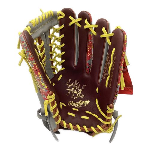 RAWLINGS (ローリングス) 軟式グローブ グレー×ブラウン 外野用 GR3HOB88MG 未使用品