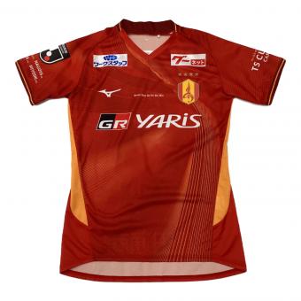 名古屋グランパス (ナゴヤグランパス) サッカーユニフォーム SIZE S レッド 2024ホームオーセンティックユニフォーム 【17】倍井 MIZUNO P2JABY2001