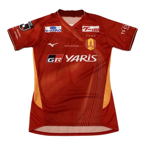 名古屋グランパス (ナゴヤグランパス) サッカーユニフォーム SIZE S レッド 2024ホームオーセンティックユニフォーム 【17】倍井 MIZUNO P2JABY2001