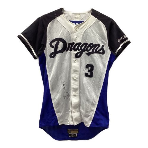 中日ドラゴンズ (チュウニチドラゴンズ) 応援グッズ SIZE M ホワイト 高橋周平【3】2015年昇竜ユニフォーム NPBマーク asics ユニフォーム プロ仕様モデル