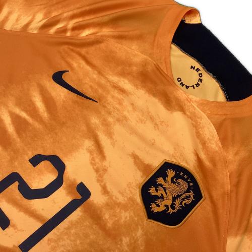 オランダ代表 サッカーユニフォーム SIZE L オレンジ フレンキー・デ・ヨング【21】2022年ホーム NIKE レプリカ
