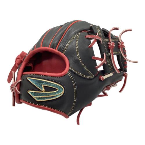 D-QUEST (ディークエスト) 軟式グローブ 約28cm ブラック×レッド 展示会限定モデル 内野用 PRB-290E