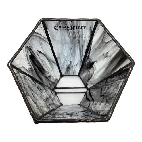 CAMPHILLS (キャンプヒルズ) ランタンアクセサリー ブラック ステンドグラス ランタンシェード