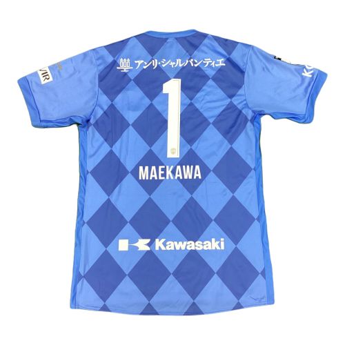 ヴィッセル神戸 サッカーユニフォーム SIZE 4XL スカイブルー 前川黛也【1】2020シーズンゴールキーパーアウェイ 天皇杯優勝記念プリント付 asics オーセンティック