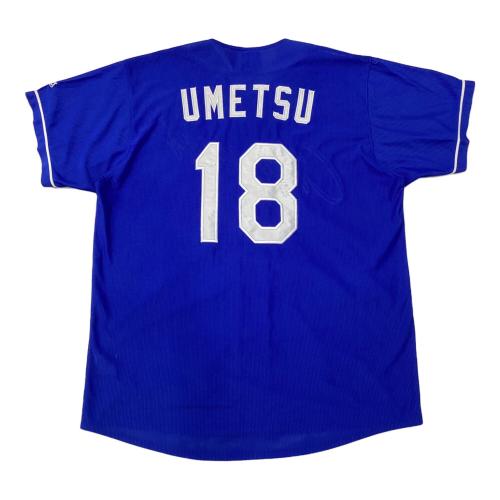 中日ドラゴンズ (チュウニチドラゴンズ) 応援グッズ SIZE O ブルー 梅津晃大【18】2023～シーズンビジター MIZUNO ユニフォーム レプリカ