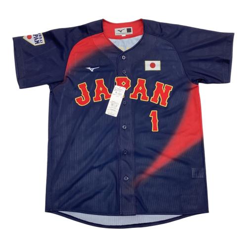 侍ジャパン (サムライジャパン) 応援グッズ SIZE L ネイビー 森下翔太【1】2024年WBSCプレミア12 ビジター MIZUNO ユニフォーム レプリカ