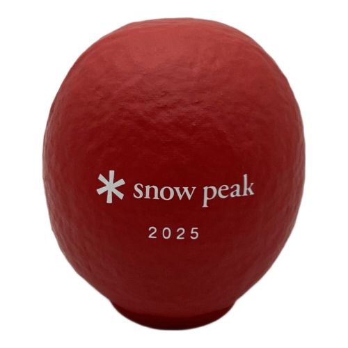 Snow peak (スノーピーク) アウトドア雑貨 中だるま 2025年モデル レッド 高崎だるま