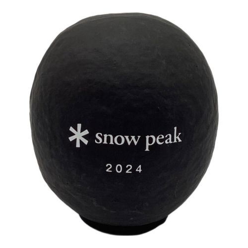 Snow peak (スノーピーク) アウトドア雑貨 中だるま 2024年モデル ブラック 高崎だるま