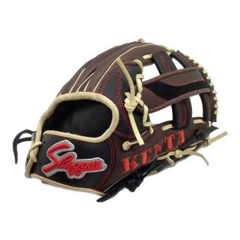 久保田スラッガー (クボタスラッガー) 軟式グローブ 約28cm ブラウン オーダーグラブ 土手紐無 ケース付 Special Order 内野用
