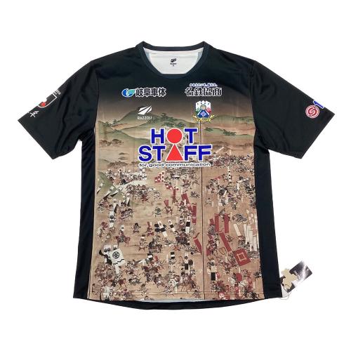 FC岐阜 サッカーユニフォーム SIZE 5L ブラック 石坂亮人【33】2023年リミテッドユニフォーム 関ケ原合戦図屏風モデル（FP） RAZZOLI オーセンティック